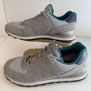 New‎ Balance Figs Mens 11 5 Shoes Gray ML574FGG Medical Scrubs Healthcare Teal